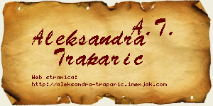 Aleksandra Traparić vizit kartica